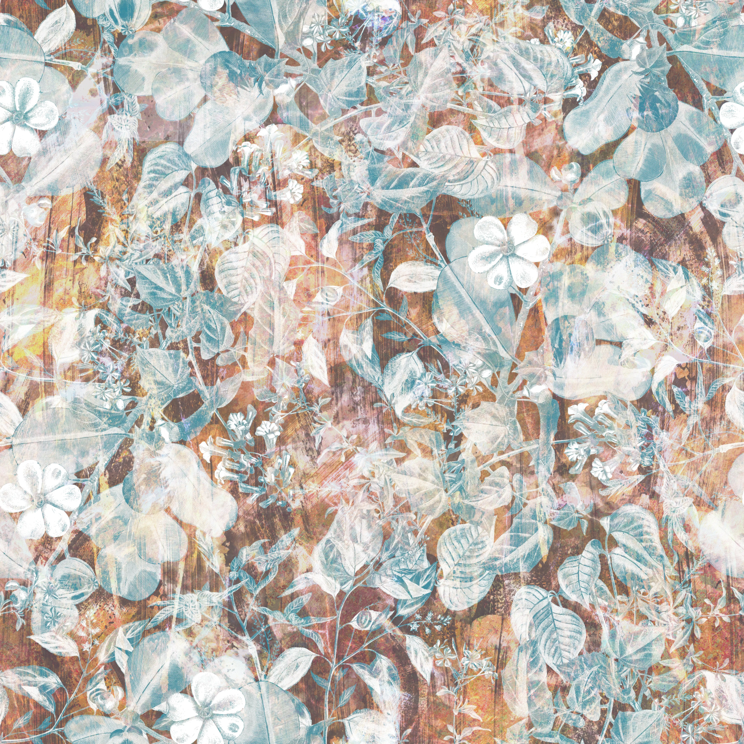 Abstract Floral Wall